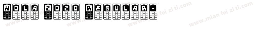 Hola Zozo Regular字体转换
